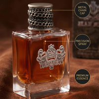 Huile de parfum boisée en cuir arabe de luxe classique - Parfum intemporel pour hommes saoudiens, gravure personnalisée, certifié ISO22716, OEM 100 ml