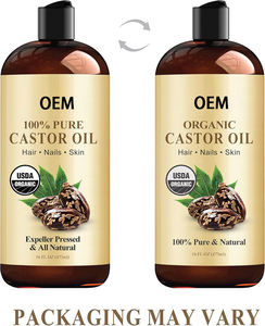 Aceite de Ricino OEM Prensado en Frío, Orgánico, Suave, Nutritivo, Hidratante para el Cuero Cabelludo, Aceite Hidratante para el Cuidado del Cabello - Product Image 1