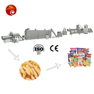 Puffed Food Snacks Production Line Puffing Cheese Ball Onion Ring Snacks Corn Puffed Food Snacks Production Line