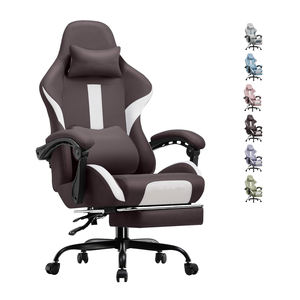 金属ベース無料サンプルドア船人間工学的リクライニングゲームチェアルーマニア市場加熱マッサージオフィスチェアフットレスト付き - Product Image 1