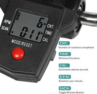 Mini machine d'exercice pas à pas réglable à usage domestique pliable en tube d'acier pédale de vélo avec compteur pour la salle de sport