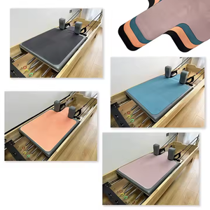 Higiene lavable absorbente plegable portátil antideslizante personalizado microfibra gamuza cubierta Pilates Reformer Mat para Reformer con bolsa - Product Image 3