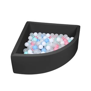 Piscine à balles souple en mousse à mémoire de forme en forme d'éventail pour tout-petits, enfants et adolescents - Product Image 1