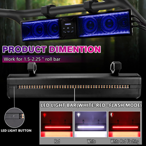 Opplight 26 "ATV UTV thanh âm thanh RGB màu 26 inch Golf giỏ hàng Bluetooth loa - Product Image 6