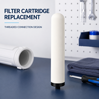 Filtre à eau en céramique en gros avec connecteur mâle noir pour pièces de rechange de purificateur domestique