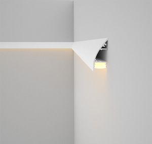 Perfil de aluminio para montaje en superficie, barra de luz LED para esquina superior de techo, iluminación ascendente y descendente, luz de fondo para techo interior. - Product Image 1