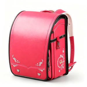 <b>Student</b> <b>Backpack</b> With Embroidered Flowers Waterproof Interior Zipper Pocket Unisex For School Education Spring 2024 - Product Image 3