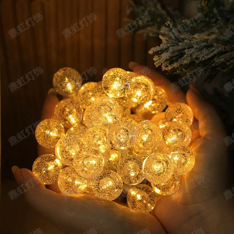 Manufacturers sell decorative bubble ball lights string led holiday lights