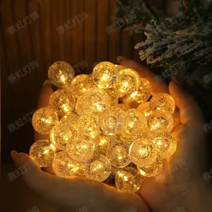 Los fabricantes venden bolas de burbujas decorativas luces LED de cadena luces navideñas