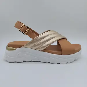 Nieuwe Trendy Schoenen Voor Vrouwen Sandaal Platte Vrouwen Zomer Sandalen Flats Plataforms