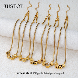 Collares de Cadena con Colgante de Acero Inoxidable, Chapados en Oro y Plata, Modernos, Unisex, OEM/OEM, Venta al Por Mayor, Personalizados - Product Image 2