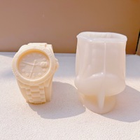 Moule en Silicone pour Bougie Décoration Horloge Montre de Luxe, Idéal pour Plâtre, Résine, Savon ou Cire de Soja