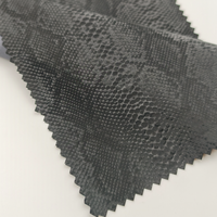 Tissu en cuir PU tricoté fin de 0,18 mm, coupe-vent, 110 GSM, léger, résistant à l'abrasion, pour vêtements et robes