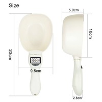 Cuillère doseuse numérique pour aliments pour animaux de compagnie, cuillère de pesage électronique avec écran LCD pour aliments pour chiens et chats