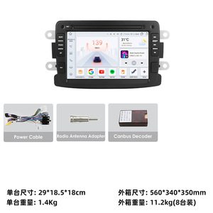 Qinstancable 4 + 64G Carplay Android Auto GPS Stereo Radio per Renault <span class=keywords><strong>Dacia</strong></span> <span class=keywords><strong>Sandero</strong></span> Duster Captur cruscotto posizionamento USB aiuto di retromarcia - Product Image 2
