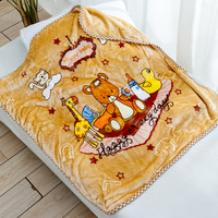 Sanhome Europäischer Stil 100% Polyester Gestrickte Cartoon Baby Kinderdecke Superweich Warm Für Alle Jahreszeiten Anpassbares Gewicht Farbe