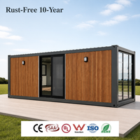 Maisons préfabriquées modernes en conteneurs, maisons miniatures 1 ou 2 chambres avec cuisine, cabane modulaire de luxe pour usage commercial ou résidentiel