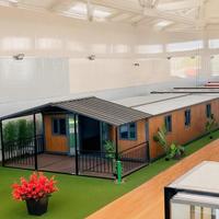 Maison modulaire préfabriquée au design moderne personnalisé, 20 pieds, 40 pieds, 2 ou 3 chambres, maison conteneur extensible