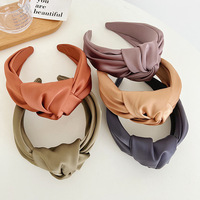 Headband satin berkualitas tinggi untuk wanita, aksesori cuci muka, gaya Prancis.