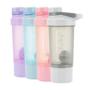 SJB062 all'ingrosso nuovo Designer personalizzato 401-500ml Protein Sport bottiglia Shaker tazza di plastica