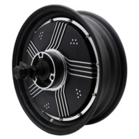Motor DC Brushless DKYS 72V 12"40H3000W Magnet Permanen Tahan Air IP67 Hemat Energi Motor Sepeda Listrik Hijau