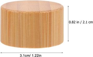 Tapas de Rosca de Madera 20/410, 24/410, 28/410, Tapas de Bambú para Botellas, Productos de Bambú y Madera, Tapas para Envases de Cosméticos - Product Image 2
