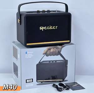 Altavoz Bluetooth inalámbrico retro <span class=keywords><strong>M40</strong></span>, altavoz portátil para exteriores con 3-5 horas de reproducción, sonido de alta fidelidad - Product Image 5