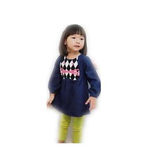 Vêtements pour enfants en gros, ensemble de 2 pièces, t-shirt à manches longues décontracté avec pantalon pour filles, fabriqué en Chine - Product Image 1