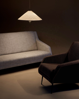 Lampe suspendue en tissu rond de style moderne, design artistique, abat-jour en toile Paavo Tynell, luminaire suspendu d'intérieur, lustre pour villa, hôtel