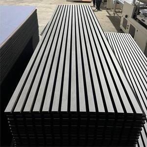 Panneaux muraux décoratifs carré noir or persienne de plafond wpc panneaux cannelés lamelle bois pvc wpc panneaux muraux intérieurs avec led - Product Image 5