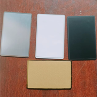 Carte en métal noir à encre électronique pour identification animale, en acier inoxydable anodisé sablé, communication NFC RFID, pour entreprises et hôtels