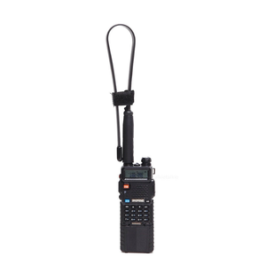 Antenne tactique télescopique AT-80 80 cm 144/430 MHz VHF/UHF double bande à gain élevé, antenne fouet pliable pour talkie-walkie portable - Product Image 3