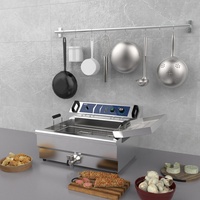 Friteuse Vente en gros Machine commerciale Double Réservoir 13L + 13L KFC Friteuse électrique pour poulet frit
