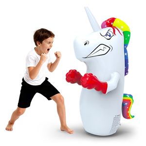 Saco de Boxeo Inflable Premium de Unicornio y Dinosaurio para Niños, de 47 Pulgadas, Juguete de Boxeo Rebotante para Niños y Niñas, Regalo - Product Image 1