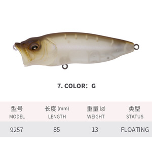 Esca Artificiale Bionica Sistema Superficiale in Acciaio Inox 85mm/13g <span class=keywords><strong>per</strong></span> Lancio a Lunga Distanza con Ami <span class=keywords><strong>per</strong></span> Pesca al <span class=keywords><strong>Bass</strong></span> 9257 - Product Image 6
