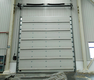 Les usines industrielles et les ateliers utilisent des matériaux d'isolation en polyuréthane pour les portes coulissantes industrielles afin d'éviter les retardateurs de flamme - Product Image 3
