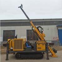 Foreuse à colonne diesel JinDi JD800 avec moteur, boîte de vitesses, pompe et PLC, profondeur de forage max. 400 m, capacité de levage 8T