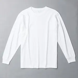 Camiseta de algodão para homens, camiseta de manga comprida para homens, nova moda, de algodão