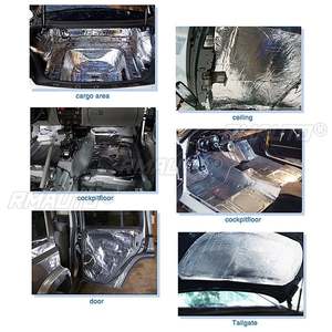 9/12 piezas 10/8/6/3mm Aislante Acústico y Térmico para Coche, Alfombrilla de Espuma de Celda Cerrada para Capó 50x30cm - Product Image 3