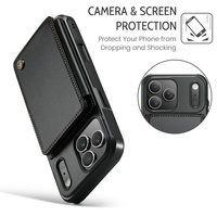 2026 usine d'origine pour iPhone 17 Pro Max étuis couvre bloc de cartes RFID d'affaires de luxe pour iPhone 17 Pro Max étui portefeuille Air