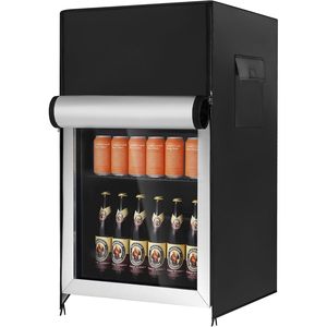Outdoor <b>Refrigerator</b> Cover Waterproof Dustproof Upright <b>Mini</b> Fridge Protector Black 19.134D x 18.134W x 31.534H - Product Image 1
