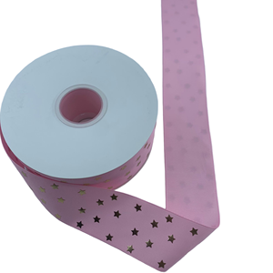 Cintas de Grosgrain de Poliéster Personalizadas con Varias Opciones de Color y Estrellas Holográficas para Decoraciones de Fiestas y Horquillas para el Cabello - Product Image 3