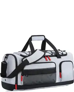 NEW NATURE Fitness Gym Duffle Bag Outdoor Sports Garment Carry Duffle with Shoe Compartment Weekend Carry On Duffle Bag