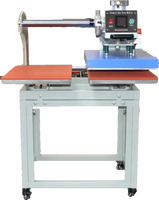 Mesin Press Panas Semi-otomatis Sublimasi Pneumatik Dual Station seperti Printer Center