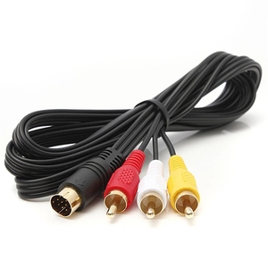 Câble AV Sega <span class=keywords><strong>Saturn</strong></span> blindé tressé 10 broches 1,8 m avec connecteurs RCA pour le transfert de données A/V - Marque Joyway - Product Image 5