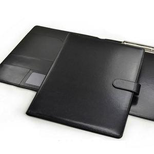 <b>A4</b> PU <b>Leather</b> Binder <b>Notebook</b> Pocket File Business Organizer Durable <b>A4</b> PE Conference Folder for School Document Storage - Product Image 5