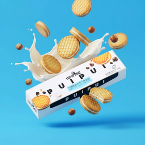 Vendita calda 85g di biscotti Sandwich croccanti allo Yogurt Casual tè pomeridiano Snack dolce biscotto in confezione - Product Image 2