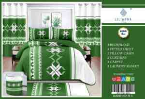 Juego de Ropa de Cama de Lujo de 8 Piezas, Tamaño King, con Cubrecama, Cortinas, Fundas de Almohada y Juego de Textiles <span class=keywords><strong>para</strong></span> el Hogar - Product Image 2