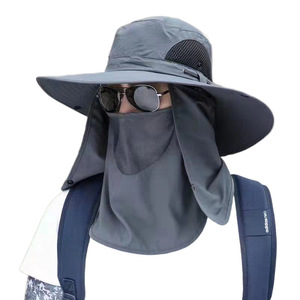 Sombrero <span class=keywords><strong>de</strong></span> Pescador <span class=keywords><strong>para</strong></span> <span class=keywords><strong>Hombre</strong></span>, Protección Solar, Transpirable, Resistente al Viento, Ala Ancha, Protección <span class=keywords><strong>para</strong></span> el Cuello, Protección UV, Color Sólido, <span class=keywords><strong>para</strong></span> Pesca <span class=keywords><strong>de</strong></span> <span class=keywords><strong>Verano</strong></span> - Product Image 5
