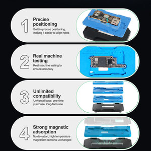 RELIFE <span class=keywords><strong>RL</strong></span>-601T Kit de Plantillas 3D BGA para Reballing de Plataforma de Estaño para Placa Base de Capa Intermedia de iPhone X~17 Pro Max, 31 en <span class=keywords><strong>1</strong></span> - Product Image 2